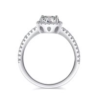 Anneau Gaurosa Femme Fantasy in Argent Moissanite 50001551 - 50001551